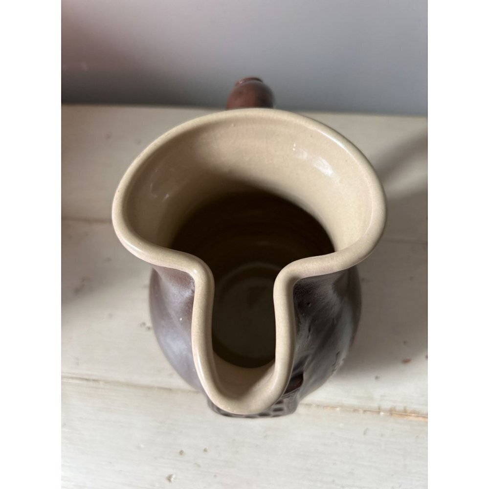 Portuguese Redware Pitcher with coat of arms 5' tall - Picture 11 of 14